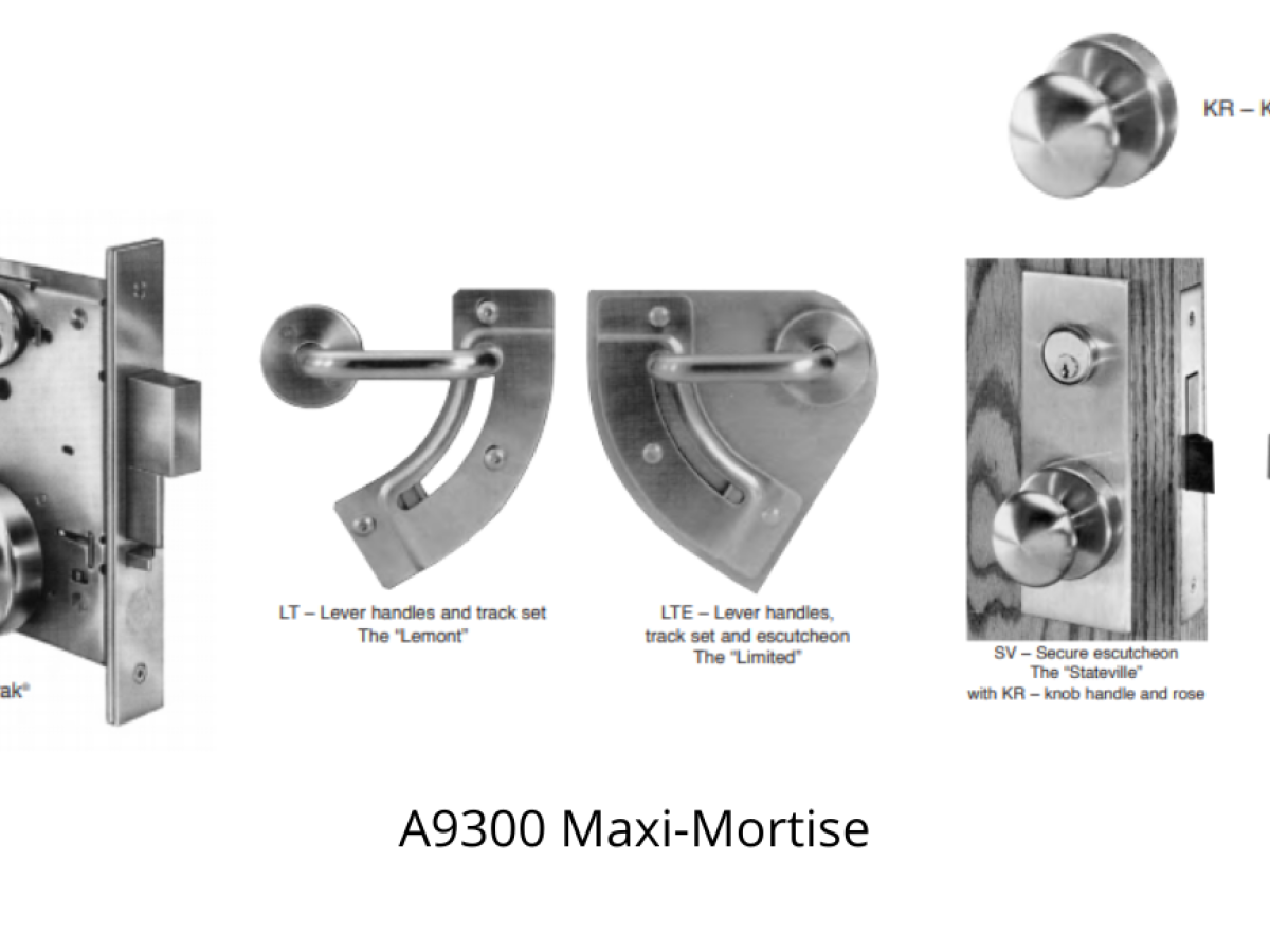 Mechanical Locks - A9300 Maxi Mortise - SWS Detention Group