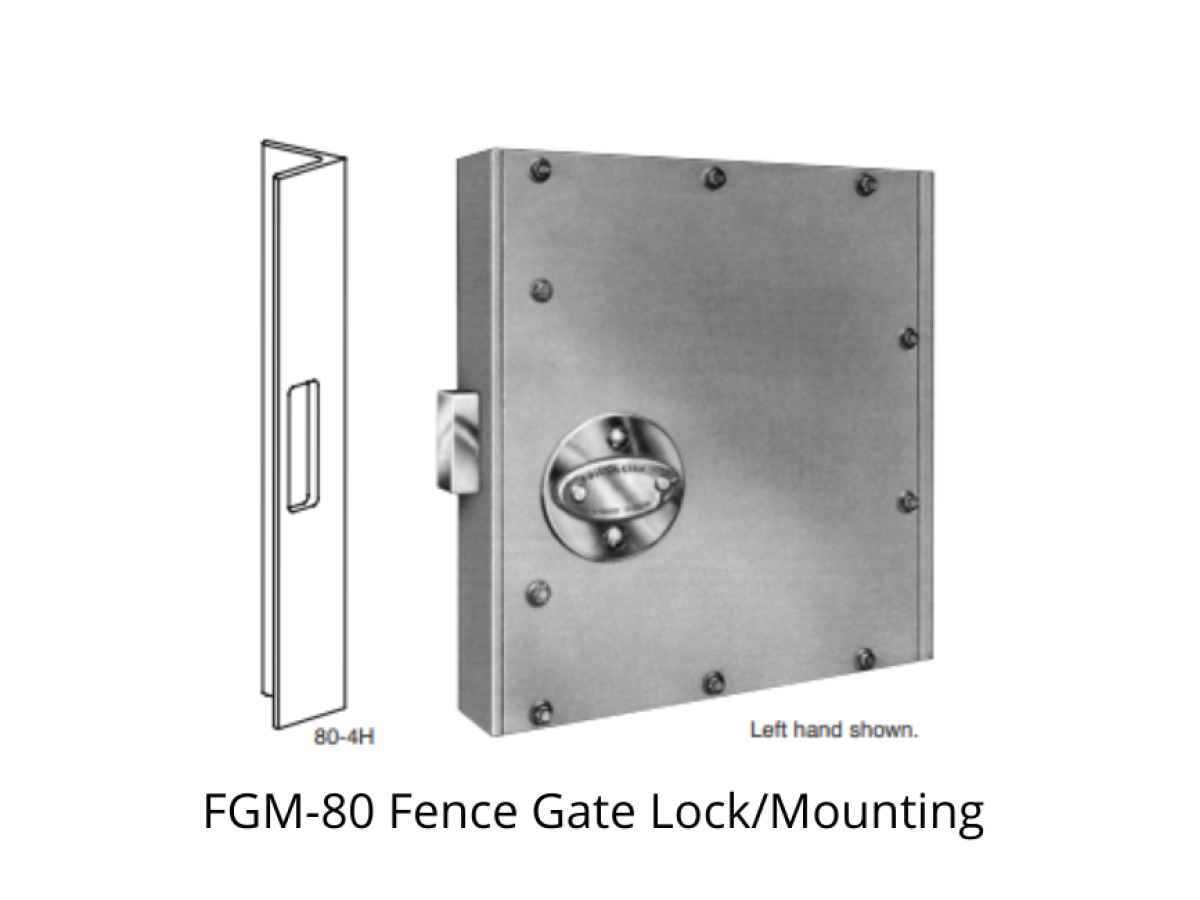 Mechanical Locks - Fence Gate Lock/Mounting - SWS Detention Group